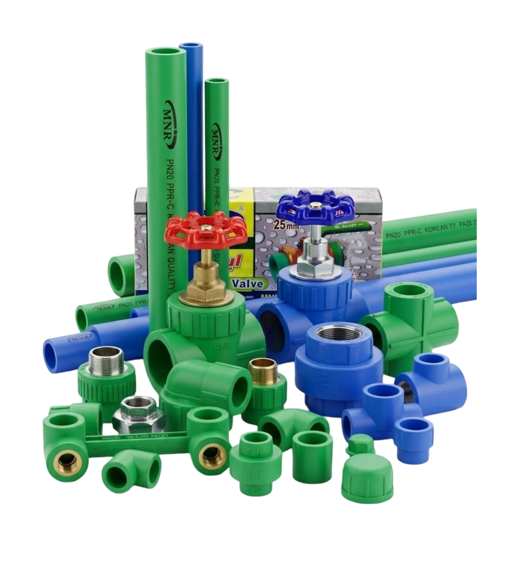 MNR PPRC High Pressure Pipes and Brass Threaded Fittings